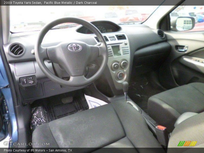 Pacific Blue Metallic / Dark Charcoal 2009 Toyota Yaris Sedan