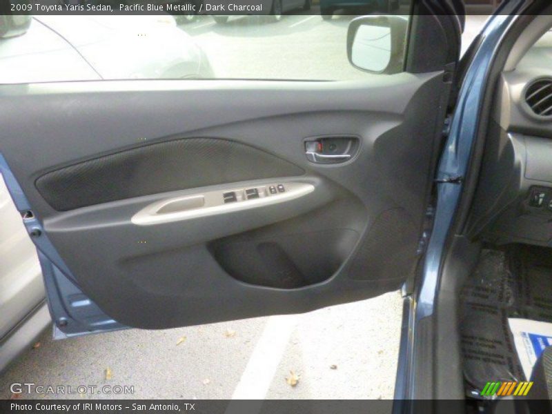 Pacific Blue Metallic / Dark Charcoal 2009 Toyota Yaris Sedan