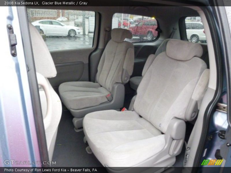 Glacier Blue Metallic / Gray 2008 Kia Sedona LX