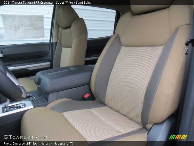 Super White / Sand Beige 2014 Toyota Tundra SR5 Crewmax