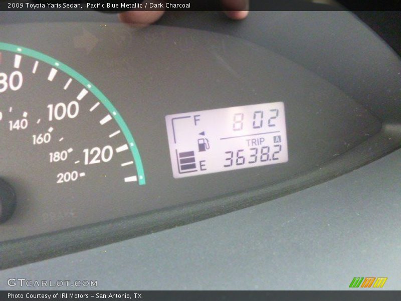 Pacific Blue Metallic / Dark Charcoal 2009 Toyota Yaris Sedan