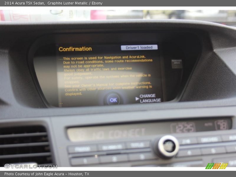 Graphite Luster Metallic / Ebony 2014 Acura TSX Sedan