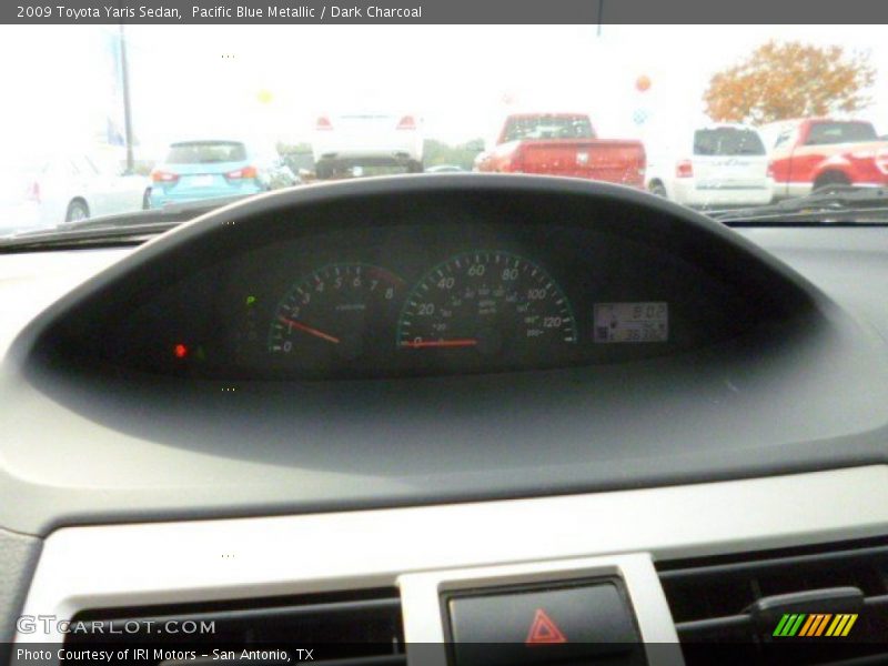Pacific Blue Metallic / Dark Charcoal 2009 Toyota Yaris Sedan