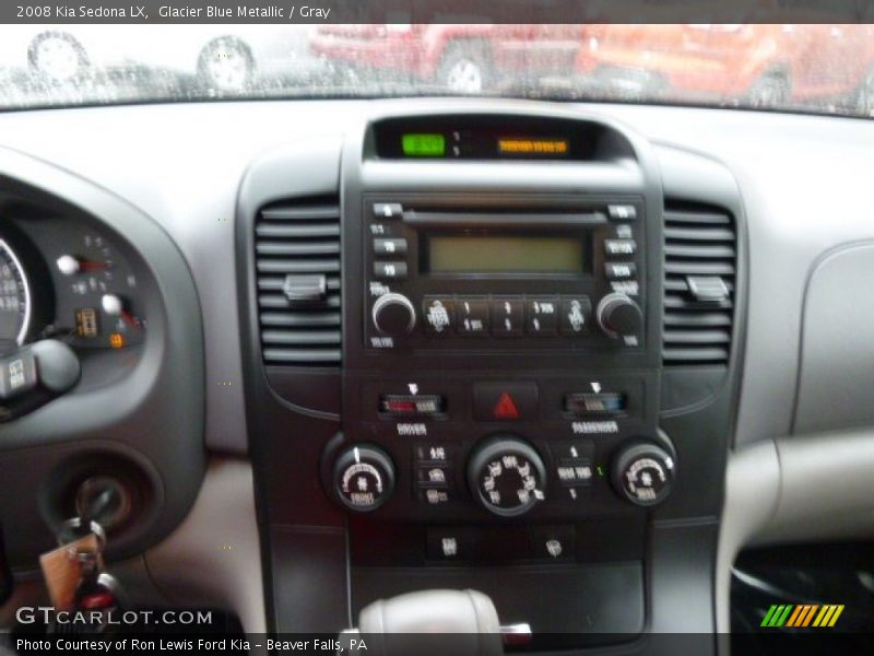 Glacier Blue Metallic / Gray 2008 Kia Sedona LX