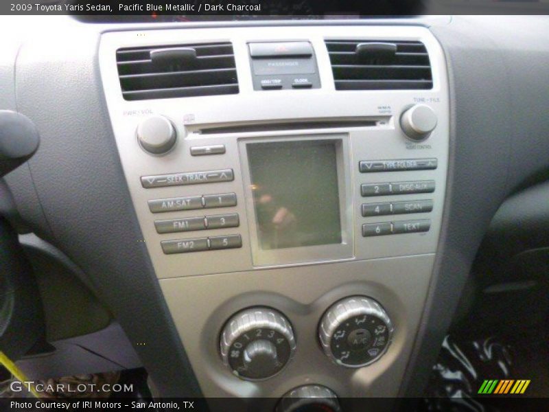 Pacific Blue Metallic / Dark Charcoal 2009 Toyota Yaris Sedan