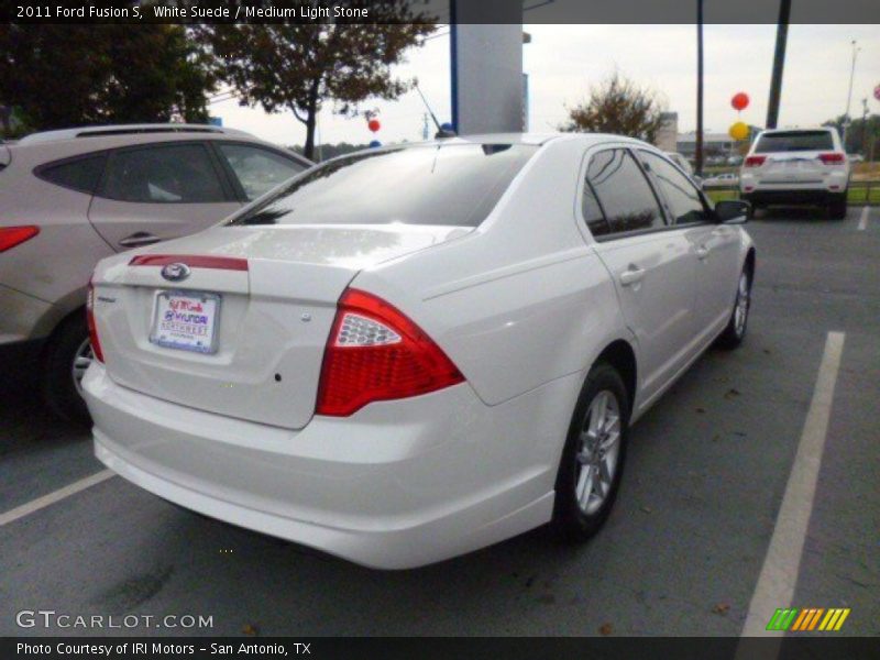 White Suede / Medium Light Stone 2011 Ford Fusion S