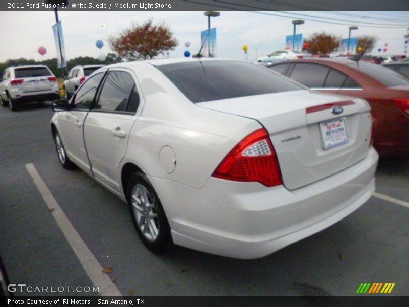 White Suede / Medium Light Stone 2011 Ford Fusion S