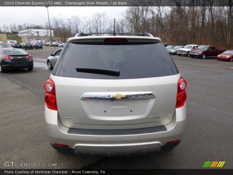 Champagne Silver Metallic / Jet Black 2014 Chevrolet Equinox LTZ AWD