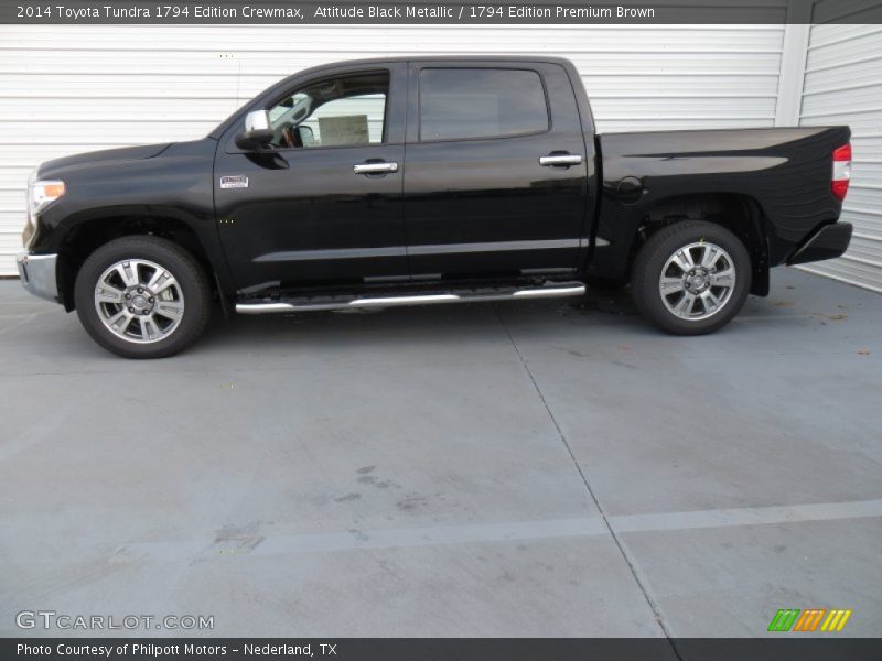 Attitude Black Metallic / 1794 Edition Premium Brown 2014 Toyota Tundra 1794 Edition Crewmax