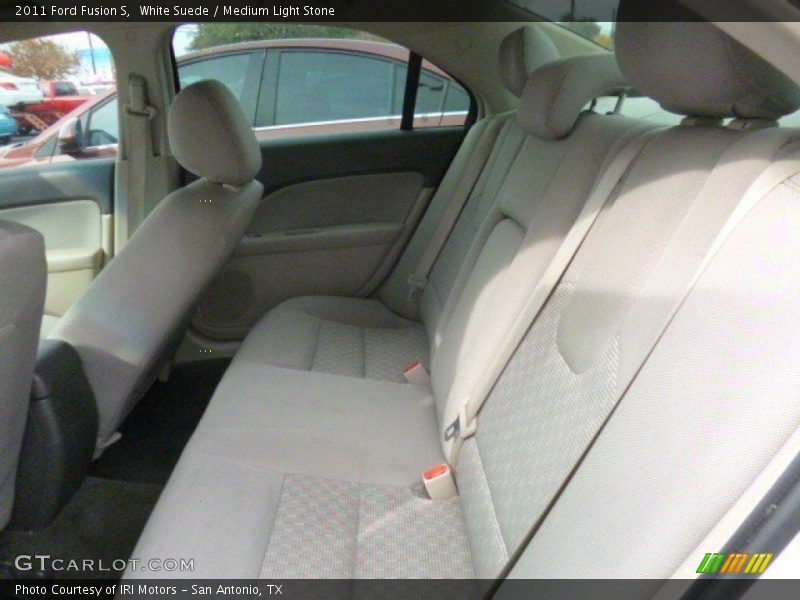 White Suede / Medium Light Stone 2011 Ford Fusion S