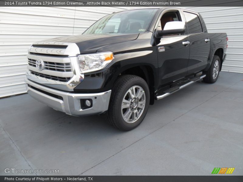Attitude Black Metallic / 1794 Edition Premium Brown 2014 Toyota Tundra 1794 Edition Crewmax