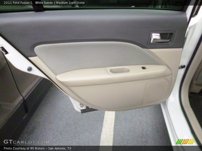 White Suede / Medium Light Stone 2011 Ford Fusion S