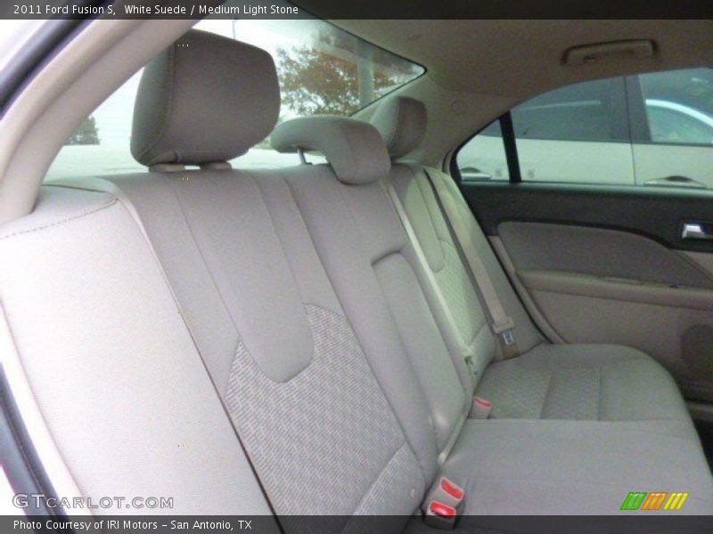 White Suede / Medium Light Stone 2011 Ford Fusion S