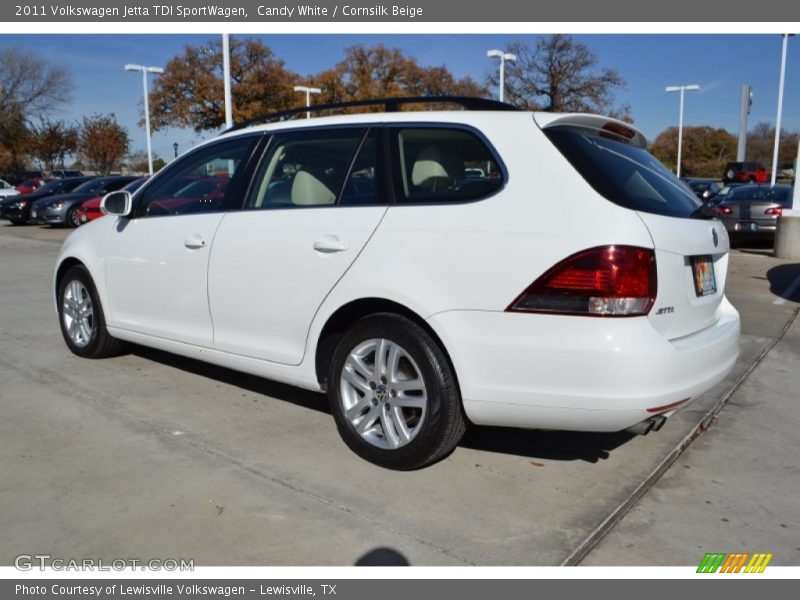 Candy White / Cornsilk Beige 2011 Volkswagen Jetta TDI SportWagen