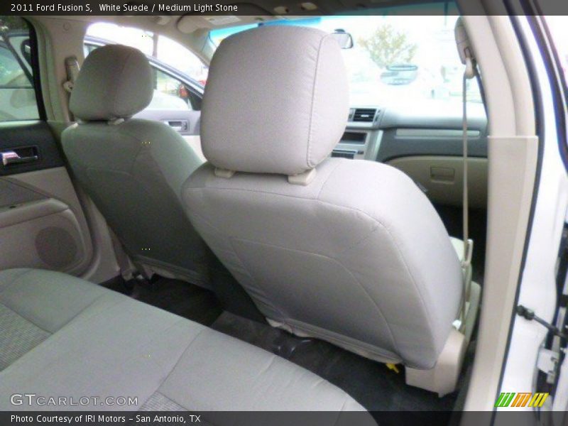 White Suede / Medium Light Stone 2011 Ford Fusion S