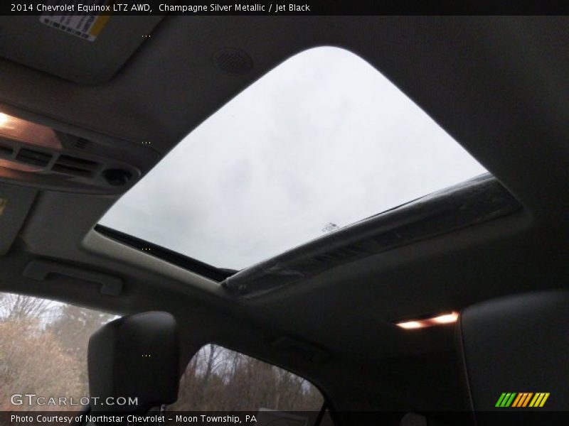 Champagne Silver Metallic / Jet Black 2014 Chevrolet Equinox LTZ AWD