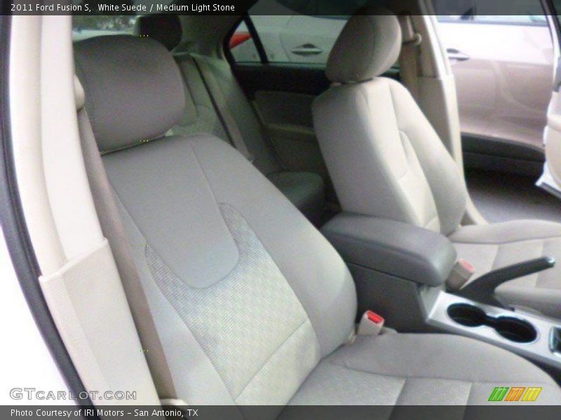 White Suede / Medium Light Stone 2011 Ford Fusion S