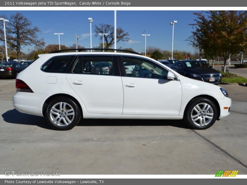 Candy White / Cornsilk Beige 2011 Volkswagen Jetta TDI SportWagen