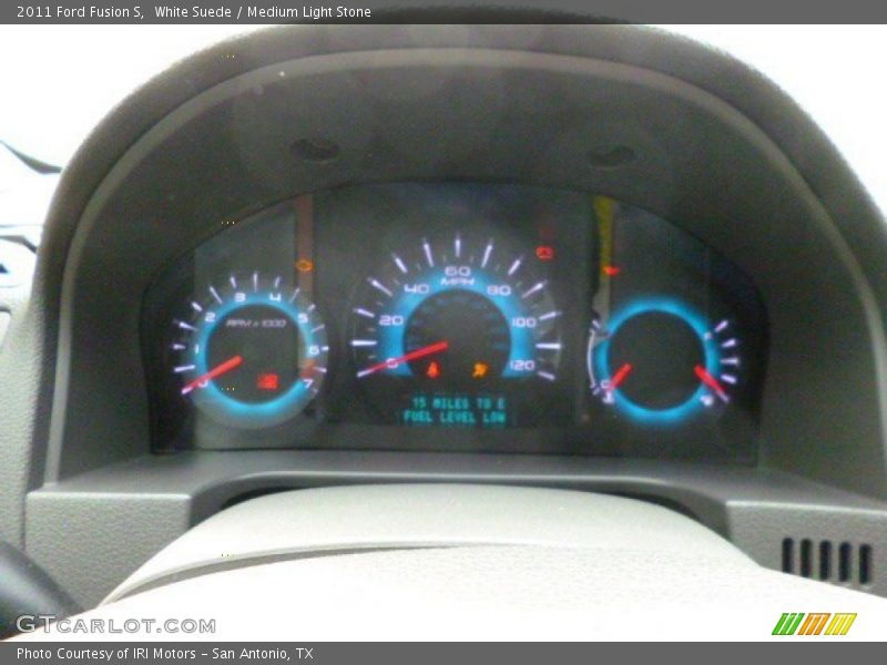 White Suede / Medium Light Stone 2011 Ford Fusion S