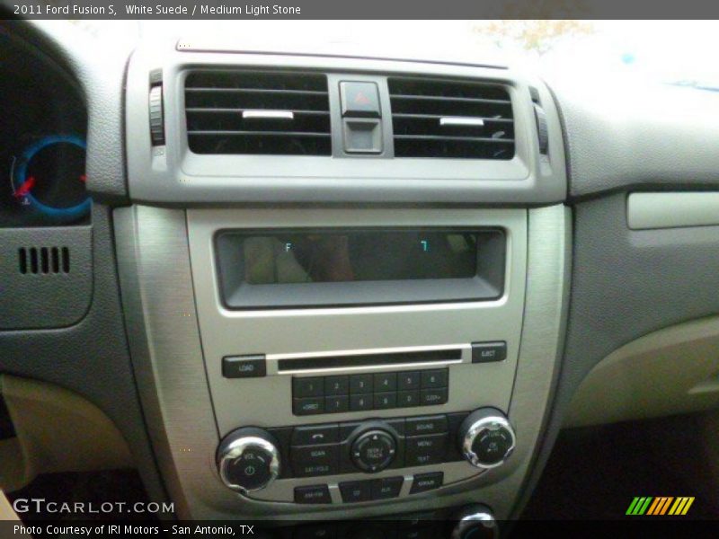 White Suede / Medium Light Stone 2011 Ford Fusion S