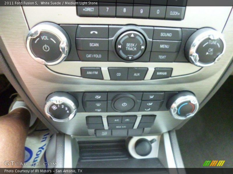 White Suede / Medium Light Stone 2011 Ford Fusion S