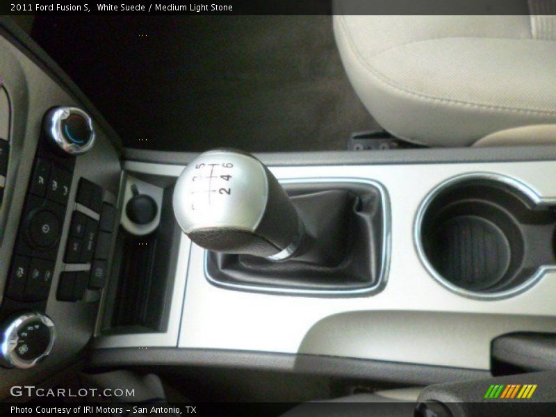 White Suede / Medium Light Stone 2011 Ford Fusion S