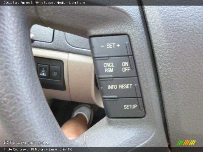 White Suede / Medium Light Stone 2011 Ford Fusion S