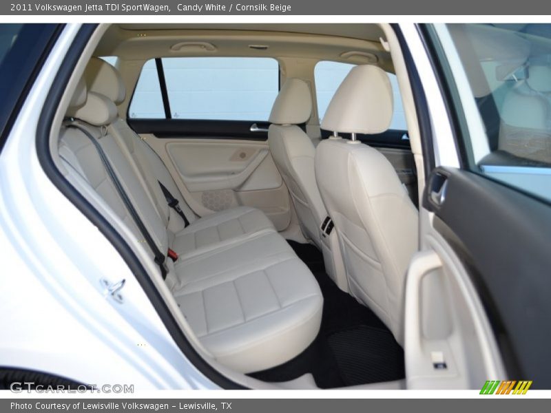 Candy White / Cornsilk Beige 2011 Volkswagen Jetta TDI SportWagen