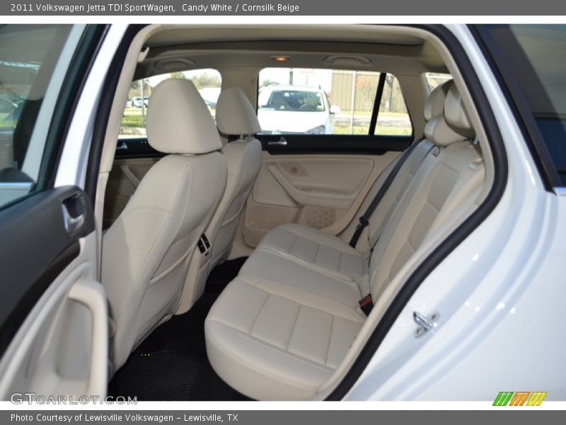 Candy White / Cornsilk Beige 2011 Volkswagen Jetta TDI SportWagen