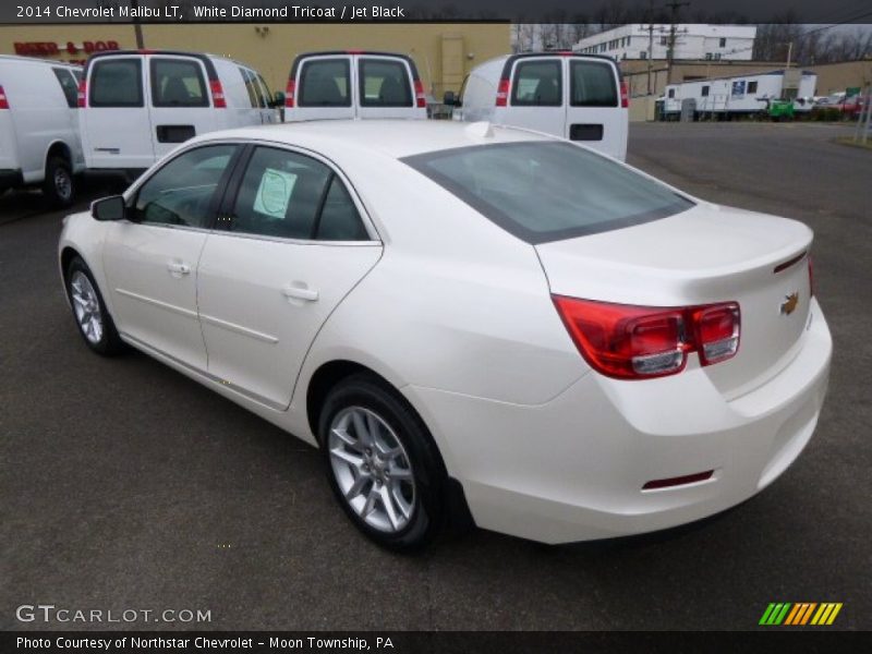 White Diamond Tricoat / Jet Black 2014 Chevrolet Malibu LT