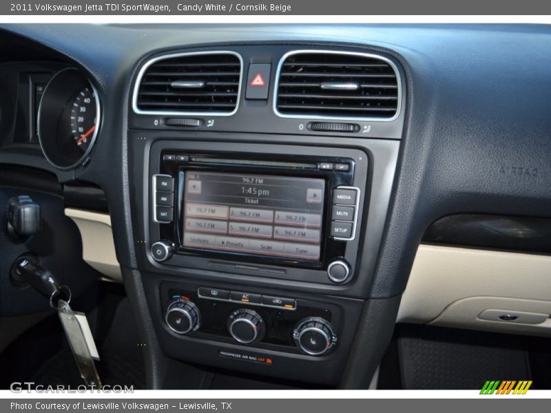 Candy White / Cornsilk Beige 2011 Volkswagen Jetta TDI SportWagen