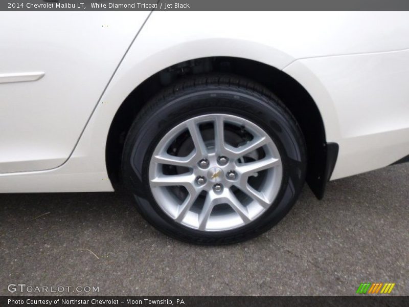 White Diamond Tricoat / Jet Black 2014 Chevrolet Malibu LT