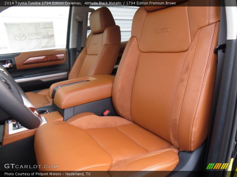 Front Seat of 2014 Tundra 1794 Edition Crewmax