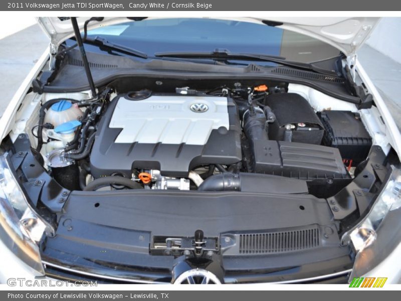 Candy White / Cornsilk Beige 2011 Volkswagen Jetta TDI SportWagen