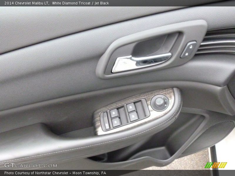 White Diamond Tricoat / Jet Black 2014 Chevrolet Malibu LT