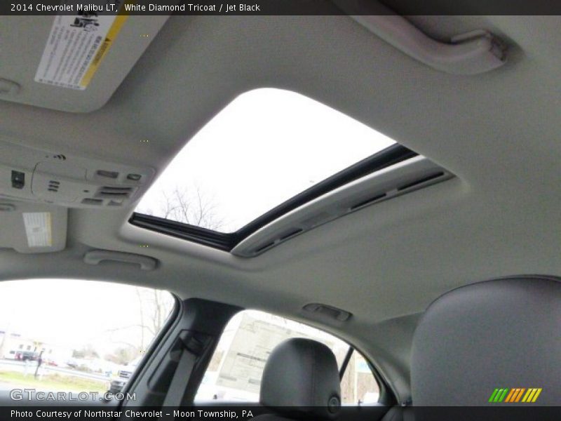 White Diamond Tricoat / Jet Black 2014 Chevrolet Malibu LT