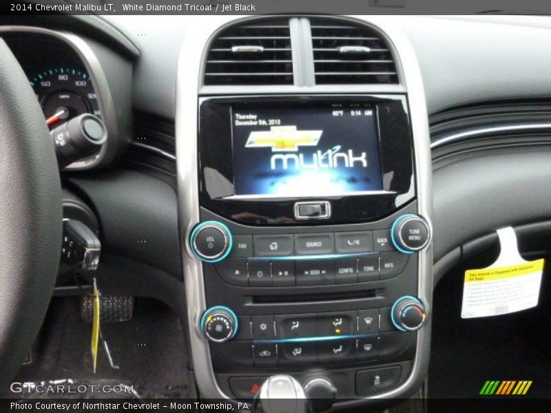 White Diamond Tricoat / Jet Black 2014 Chevrolet Malibu LT
