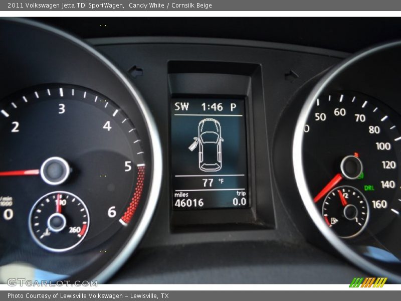 Candy White / Cornsilk Beige 2011 Volkswagen Jetta TDI SportWagen
