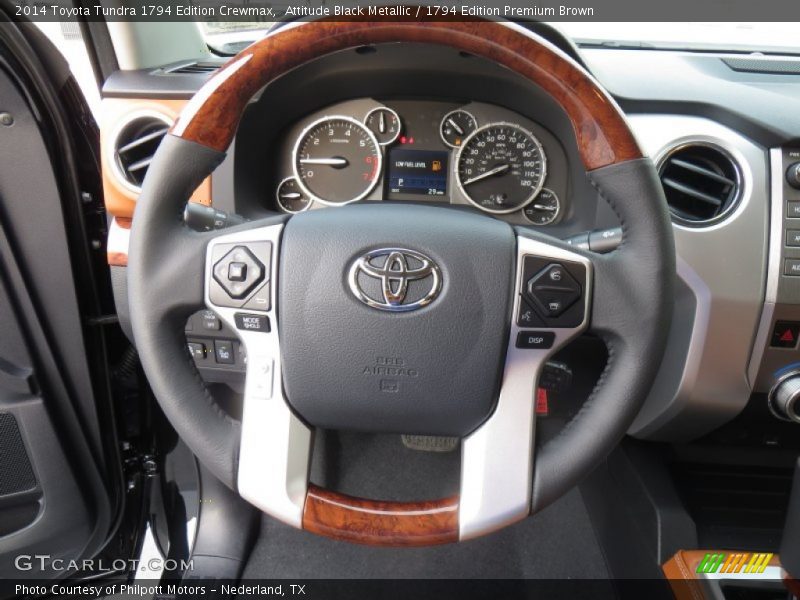 Attitude Black Metallic / 1794 Edition Premium Brown 2014 Toyota Tundra 1794 Edition Crewmax