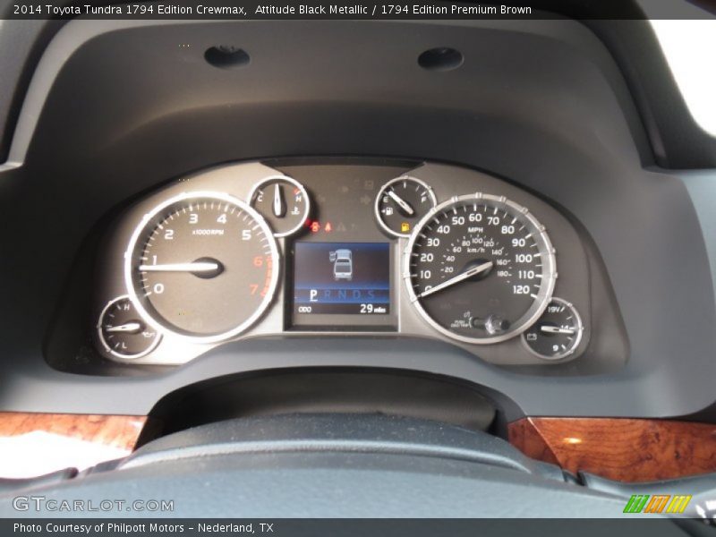 Attitude Black Metallic / 1794 Edition Premium Brown 2014 Toyota Tundra 1794 Edition Crewmax