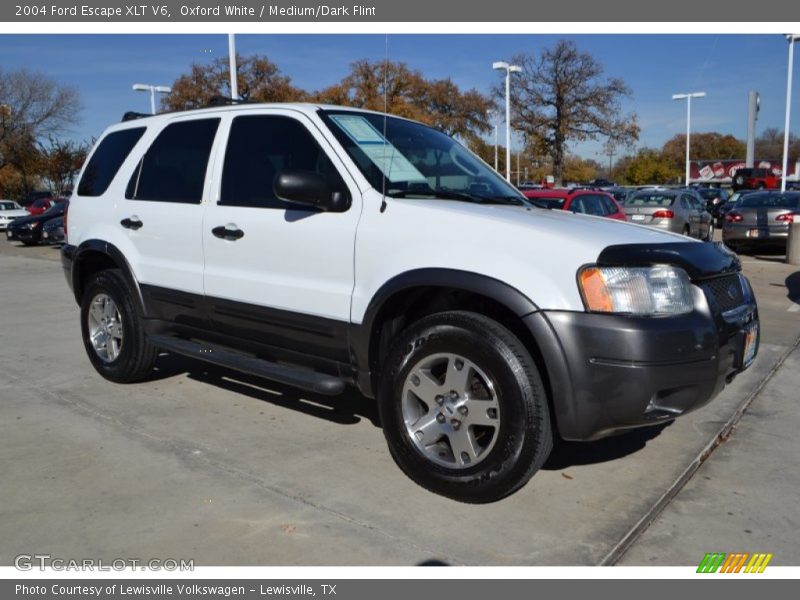 Oxford White / Medium/Dark Flint 2004 Ford Escape XLT V6