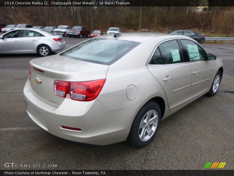 Champagne Silver Metallic / Jet Black/Titanium 2014 Chevrolet Malibu LS