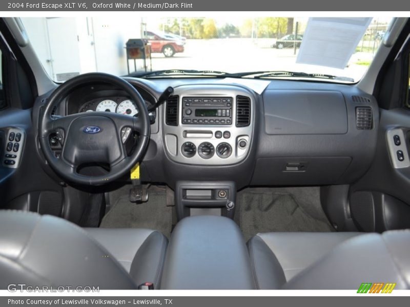 Oxford White / Medium/Dark Flint 2004 Ford Escape XLT V6