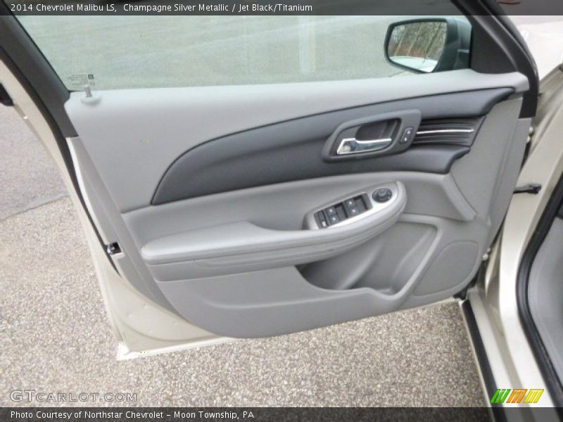 Champagne Silver Metallic / Jet Black/Titanium 2014 Chevrolet Malibu LS