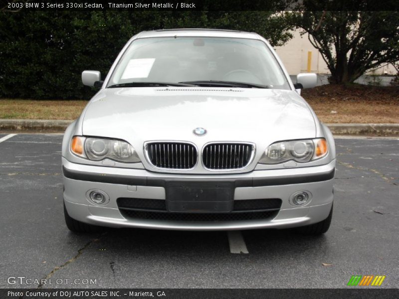 Titanium Silver Metallic / Black 2003 BMW 3 Series 330xi Sedan