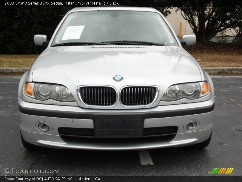 Titanium Silver Metallic / Black 2003 BMW 3 Series 330xi Sedan