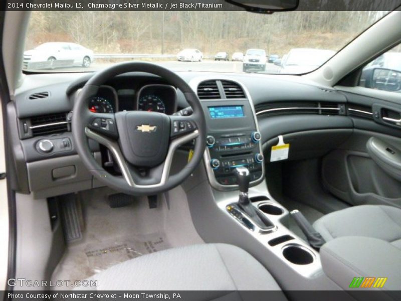 Champagne Silver Metallic / Jet Black/Titanium 2014 Chevrolet Malibu LS