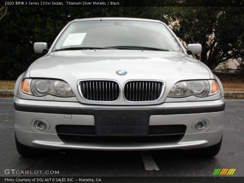 Titanium Silver Metallic / Black 2003 BMW 3 Series 330xi Sedan