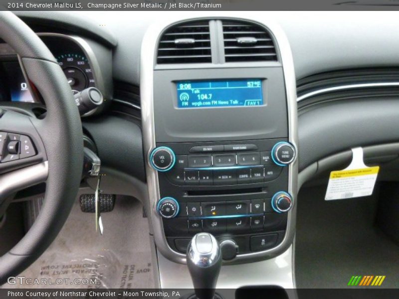 Champagne Silver Metallic / Jet Black/Titanium 2014 Chevrolet Malibu LS