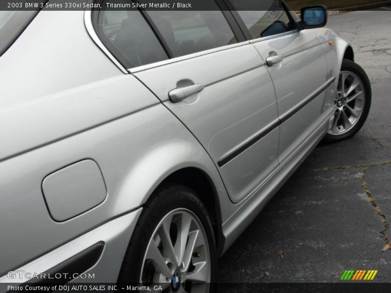 Titanium Silver Metallic / Black 2003 BMW 3 Series 330xi Sedan